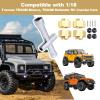 HobbyPark 4Pcs Brass Wheel Hex Hubs for TRX4M Upgrades Parts 1/18 RC Crawler Replacement of 9750, w/Lock Nuts, Wheel Wrench view 4