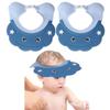 2 Pieces Baby Shower Cap Shield Toddler Bathing Hat Adjustable Shower Visor Cap Infants Bath Ears Head Protection Safe Shampoo Shower Cap Guard Soft Washing Hair Shield Hat for Kids Boys Girls 6M-6Y view 1