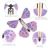 Chenkaiyang 40 Pcs Magic Flying Butterfly, Fairy Flying Toys Rubber Band Powered Wind Up Flying Butterfly Flying Butterfly Cards Butterfly Toy for Book Card Birthday Surprise Gift (20 Styles) view 3