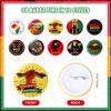 Frienda 60 Pcs Juneteenth Party Favors June 19th Slap Bracelets and Badge Pins for Kids Freedom Day Party Supplies Bulk Snap Wristbands for 1865 Party Gifts Black American Independence Day Decor view 3
