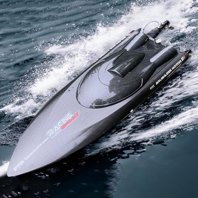 Ssccgym 25.5Inches FT011 Large RC Speed Boat 2.4G 4WD 30MPH+ Brushless Remote Control Watercraft for 14Y+ Hobby Adult