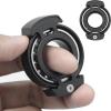 FREELOVE Ring Fidget Spinner for Adults, Men Finger Haptic Roller, Small Metal Clicker Toys, Ball Bearing, Black Fingears Spinning EDC for Anxiety Stress view 1