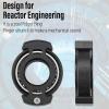 FREELOVE Ring Fidget Spinner for Adults, Men Finger Haptic Roller, Small Metal Clicker Toys, Ball Bearing, Black Fingears Spinning EDC for Anxiety Stress view 4