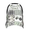 Personalized Baby Car Seat Canopy for Babies, Custom Name Car Seat Covers for Boys and Girls, Opening Minky Nursing Breastfeeding Cover for Infant, Carseat Canopies for Newborn (Farm Theme) view 1