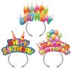 KKBES 12 Pack Party Headbands, Paper Hats for Adults and Kids, 3 Patterns view 2