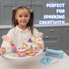 8th Wonder Bluey Toys Wooden Tea Party Set, 18-Piece Durable Toy Tea Set with Tray, Teapot, Teaspoons, and More, Pretend Play for Toddlers of Ages 3+ view 4