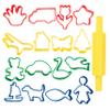 Ready 2 Learn Dough Roller and Cutters | Set of 17 | Dough Tools for Kids Ages 18m+ | Arts and Crafts Supplies for Toddlers | Roll, Cut, Mold and Play view 1