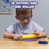 Ready 2 Learn Dough Roller and Cutters | Set of 17 | Dough Tools for Kids Ages 18m+ | Arts and Crafts Supplies for Toddlers | Roll, Cut, Mold and Play view 2