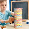 Bluey 8th Wonder Stackable Tumbling Tower Game, Robust Wooden Stacking Game with 54 Illustrated Colored Blocks, Fun Balancing Toy for Kids Ages 3+ view 2