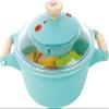 Hape Little Chef Cooking & Steam Playset | Toy Kitchen with Play Food and Accessories, for Children Ages 3+ Years view 2