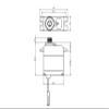 Savox SW-0250MGP - SW-0250MG Waterproof Micro Digital Servo, 0.11sec / 69oz view 2