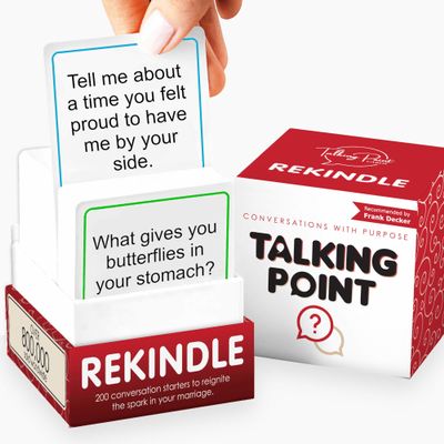 200 Couples Conversation Cards - Rekindle Game for Married Couples - Questions for Long Term Relationships - Fun Topics Build Intimacy & Strong Bonds - Road Trips, Anniversary, Date Night