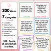 200 Couples Conversation Cards - Rekindle Game for Married Couples - Questions for Long Term Relationships - Fun Topics Build Intimacy & Strong Bonds - Road Trips, Anniversary, Date Night view 3