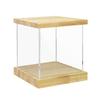 BenchPro Clear Acrylic Display Case for Trophy, Collectibles, Assemble Cube Display Box Stand Dust Proof Protection Showcase for Action Figures Toys. (1.75" & 1" Thick Wood, 12" H x 12" L x 12" D) view 1