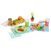 Bluey Toy Fruits and Vegetables for Toddlers, 32-Piece Pretend Food with Plates, Utensils, Baby Play Food & Wooden Toy Fun view 1
