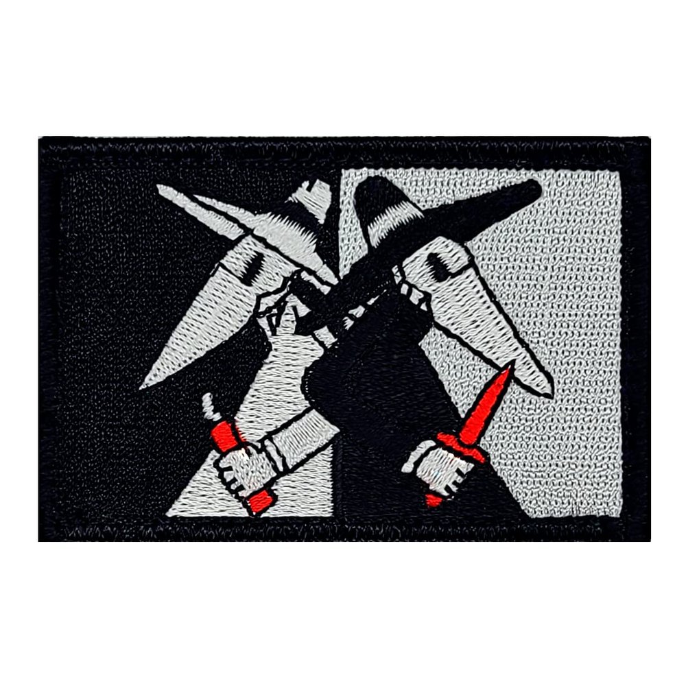Spy vs Spy Patch - Hook Fastener Backing P144