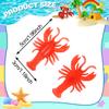 20 Pcs Mini Lobster Claw Crawfish Boil Party Supplies Soft TPR Lobster Food Models Fake Crawfish Party Decorations for Early Education Teaching Aids, Pendants, Party Shooting Props,Sea Creature Models view 2