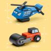 SainSmart Jr. Wooden Train Set Accessories Toy Cars (10 PCS), Compatible with All Major Brands, Gift for Toddlers and Kids Aged 3+ view 3