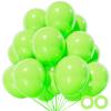 110pcs Green Balloon 12 inch, Green Latex Balloons for Birthday Party Baby Shower Wedding(with 2 Ribbons). view 1