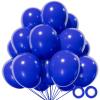 110pcs Blue Balloon 12 inch, Blue Latex Balloon for Birthday Party Baby Shower Wedding(with 2 Ribbons). view 1