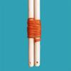 12.5 inches (32cm) Beech Wooden Diabolo Handsticks with Natural Wood Texture - Diablo Sticks with 2 Pro Slide diabolo Strings view 3