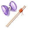 12.5 inches (32cm) Beech Wooden Diabolo Handsticks with Natural Wood Texture - Diablo Sticks with 2 Pro Slide diabolo Strings view 4