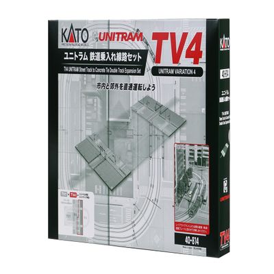 KATO 40-814 N-Gauge TV4 Unitram Railway Track Set, Model Railway Supplies