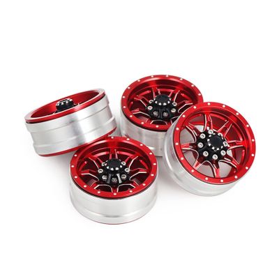 4pcs Aluminum Alloy 1.9 Wheel Rim 7-Spoke Wheels for 1/10 RC Crawler Axial SCX10 II 90046 TRX4 D90 TF2 Tamiya CC01 MST