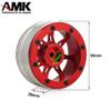 4pcs Aluminum Alloy 1.9 Wheel Rim 7-Spoke Wheels for 1/10 RC Crawler Axial SCX10 II 90046 TRX4 D90 TF2 Tamiya CC01 MST view 2
