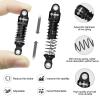 OGRC 52mm Shocks Absorber Oil Threaded Damper Aluminum Front & Rear Shocks for TRX4M 1/18 RC Crawler Upgrade Parts (Black) view 4