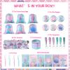 Sherr 140 Pcs Mermaid Party Favors Gift Bags for Girls Birthday Decorate Supplies Include Drawstring Bags Silicone Bracelets Keychains Pens Stickers Notebooks Stuffers (Mermaid) view 2