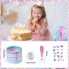 Sherr 140 Pcs Mermaid Party Favors Gift Bags for Girls Birthday Decorate Supplies Include Drawstring Bags Silicone Bracelets Keychains Pens Stickers Notebooks Stuffers (Mermaid) view 4