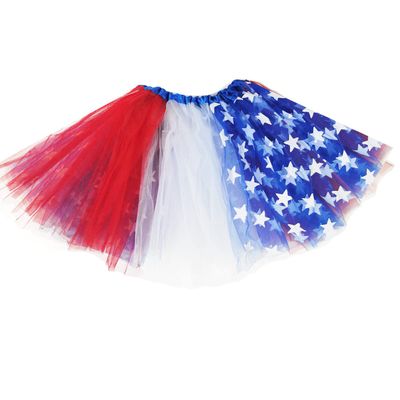 4th of July Tutu Skirt for Girls Independence Day Tutu Tulle Skirt Red White Blue Star Tutu Patriotic Costume