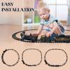 Classic Model Train Set Toy with Steam and Sound, Electric Train for Under The Trees, Cargo Car for Boys & Girls 3 4 5 6 7 Years view 4