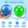 2 Pack 3D Puzzle Maze Ball, Memory Sequential Gravity Cube Balls Educational Toys for Kids Teens & Adults, Hard Challenges Game Lover Tiny Balls Brain Teasers Game Gifts view 2