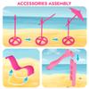 BETTINA Pool Playset - Glam Pool with Slide, Doll Pool Accessories Includes Beach Chair, Beach Umbrella, Dog, Swimming Pool Set for 12 Inch Dolls, Bath Toys for Dolls view 4