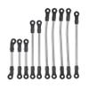 10 Pcs Metal TRX4 Links Set Suspension Steering Linkage Panhard Bar for 1/10 Scale RC Crawler 324mm Wheelbase TRX-4 Defender view 1