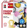 0303000000086 - KiDS Fingerfarben-Set Sternenglanz mit leuchtenden Farben, 4 x 100 ml, ve, auswaschbar, fr Kinder ab 3 Jameran, Rosa, Blau, Gold, Silber view 1