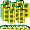 Leitee 100 Pcs Jamaican Silicone Bracelet Bulk Black Yellow Green Jamaican Country Flag Rubber Wristband for Men Women Birthday Party view 1