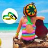 Leitee 100 Pcs Jamaican Silicone Bracelet Bulk Black Yellow Green Jamaican Country Flag Rubber Wristband for Men Women Birthday Party view 3