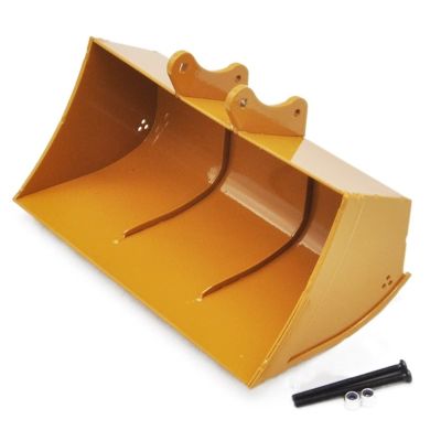 ZHIPAIJI RC Excavator Full Metal Bucket Part, for Huina 1580/1550/1592/1593/1594 Excavator Metal Simulation Digging Bucket Wide Bucket Build Kit Replacement for Huina RC Excavator Adults Accessories