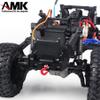 CNC Brass Aluminum Multifunctional Front Bumper Servo Mount for TRX-4 1/10 Scale RC Crawler Car(Black) view 2