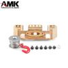 CNC Brass Aluminum Multifunctional Front Bumper Servo Mount for TRX-4 1/10 Scale RC Crawler Car(Black) view 4