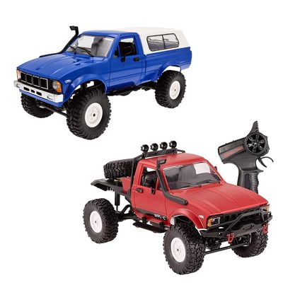 The perseids RC Truck 1/16 RC Rock Crawler 2.4G 4WD Remote Control Offroad Car RC Semi Trucks and Trailer All Terrain Cars, RC Pickup Truck Racing Climber Vehicles RTR Ideal Gift(WPL C14+WPL C24)
