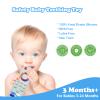 ROBBEAR Baby Teething Toys, Food Grade Silicone Teethers for Babies 3 6 12 18 Months, Fire TV Remote Shape Infant Chew Toys for Boys and Girls, Freezer BPA Free (Black+Black) view 2