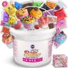 4 LB Milky Butter Slime Bucket Gift for Girls, FunKidz 64 FL OZ Huge Soft White Premade Scented Slime Kit Toy with 29 Variety Add-Ins Perfect Birthday Present for Kids Age 6+ view 1