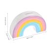 IMIKEYA Piggy Bank: Rainbow Design Ceramic Piggy Bank Money Box Decorative Coin Bank Money Bank Saver Storage Box for Kids Wedding Home Nursery Decor view 3