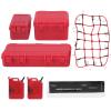 NDNCZDHC RC Car Mini Decoration Accessories Simulated Decoration Luggage Net Suitcase Fuel Luggage Net Kit for 1/8 1/10 Model Crawler RC Car view 1