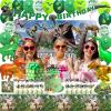 Dinosaur Birthday Party Supplies Decorations Include Backdrop, Tablecloth, Birthday Banners, Cake Decoration, Cupcake Toppers, Latex Balloons, Hanging Swirls, Tableware Set, Aluminum foil Balloon view 4