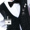 Mepase 18 Pcs Ring Bearer Gifts Ring Wedding Bearer Security Include Proposal Bow Tie, Security Badge, Sunglasses, Earpiece Card and Organza Bags for Police Secret Service Costume view 3